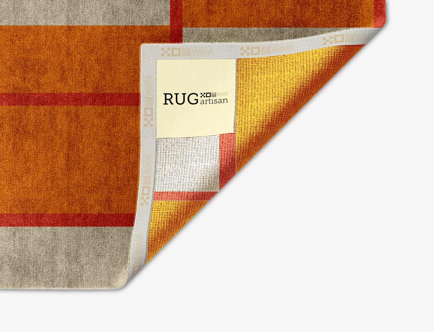 Orchid Geometric Arch Hand Knotted Bamboo Silk Custom Rug by Rug Artisan