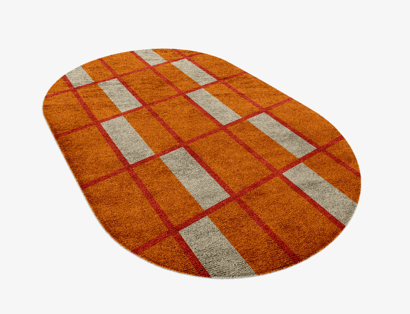 Orchid Geometric Capsule Hand Knotted Bamboo Silk Custom Rug by Rug Artisan