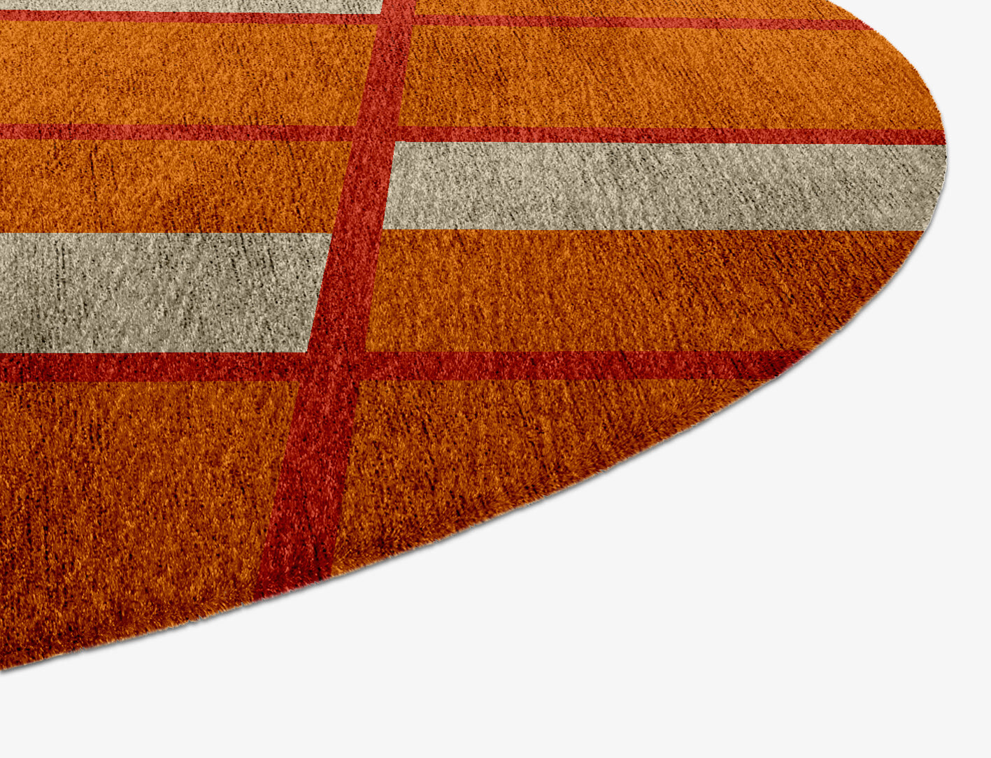 Orchid Geometric Capsule Hand Knotted Bamboo Silk Custom Rug by Rug Artisan