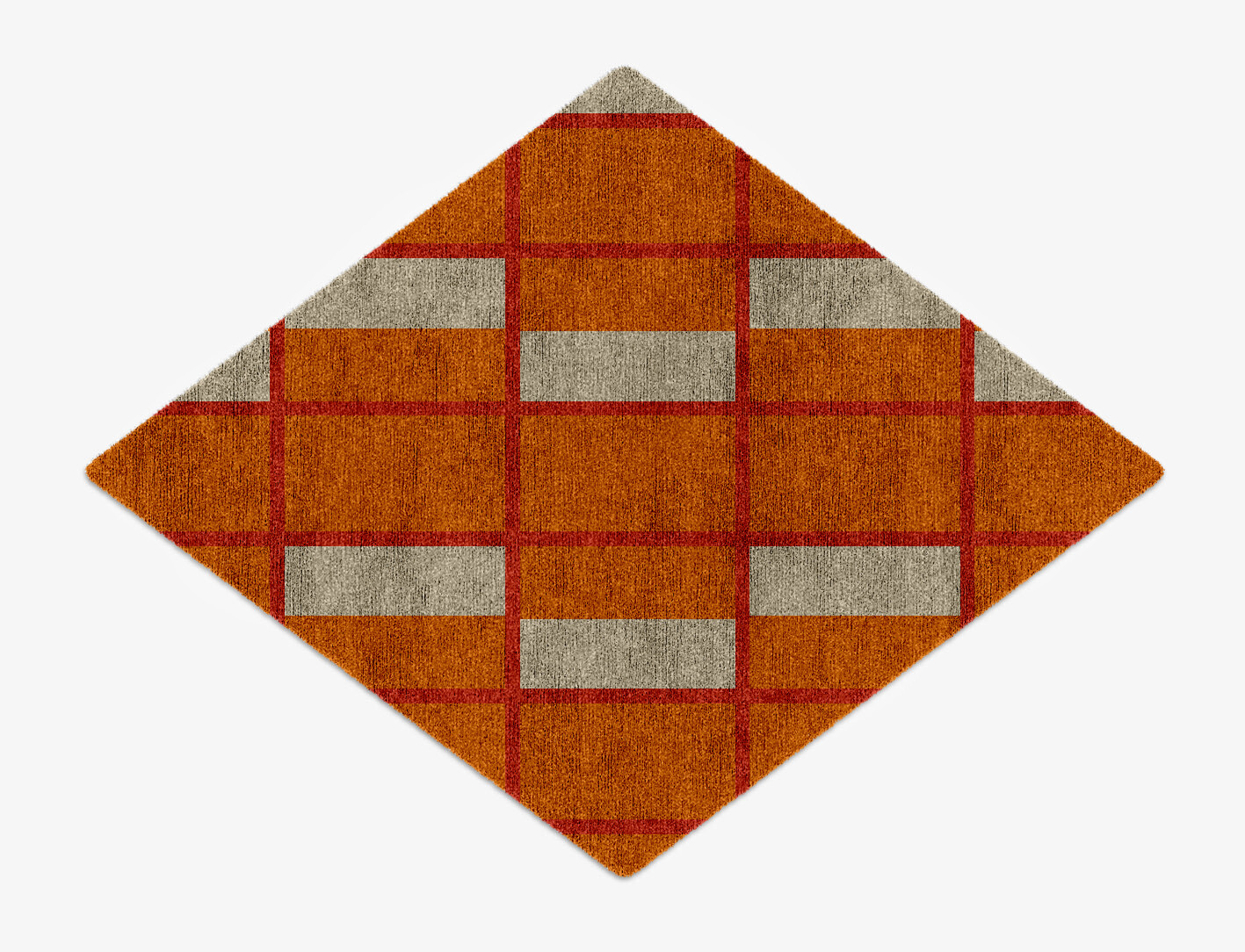 Orchid Geometric Diamond Hand Knotted Bamboo Silk Custom Rug by Rug Artisan