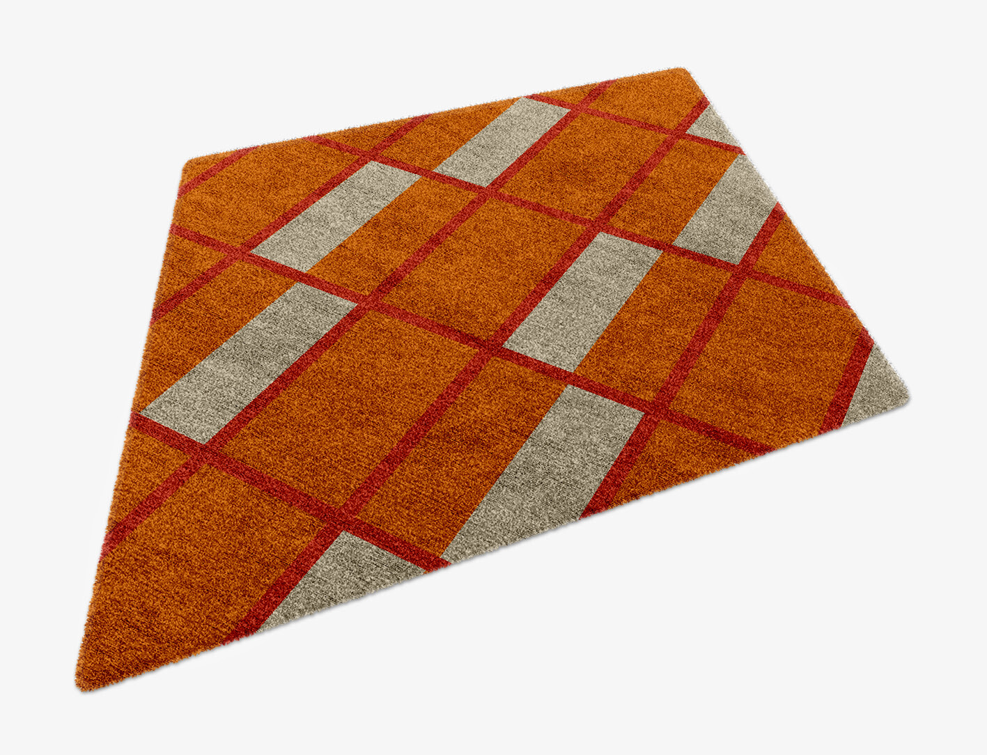 Orchid Geometric Diamond Hand Knotted Bamboo Silk Custom Rug by Rug Artisan
