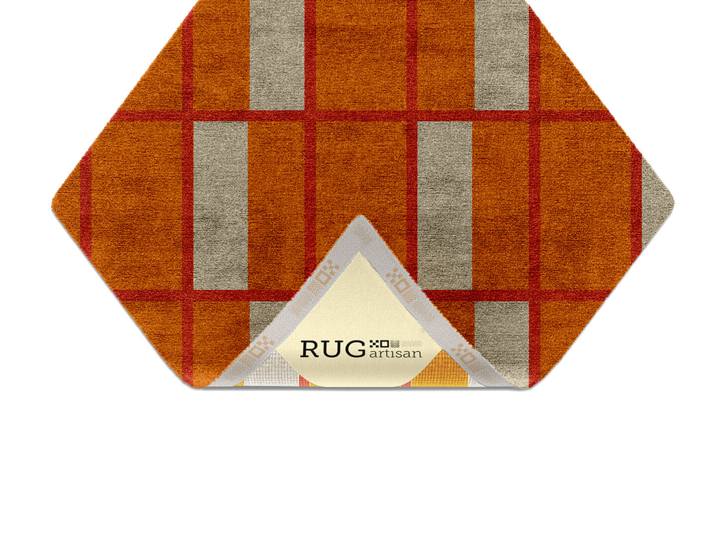Orchid Geometric Diamond Hand Knotted Bamboo Silk Custom Rug by Rug Artisan