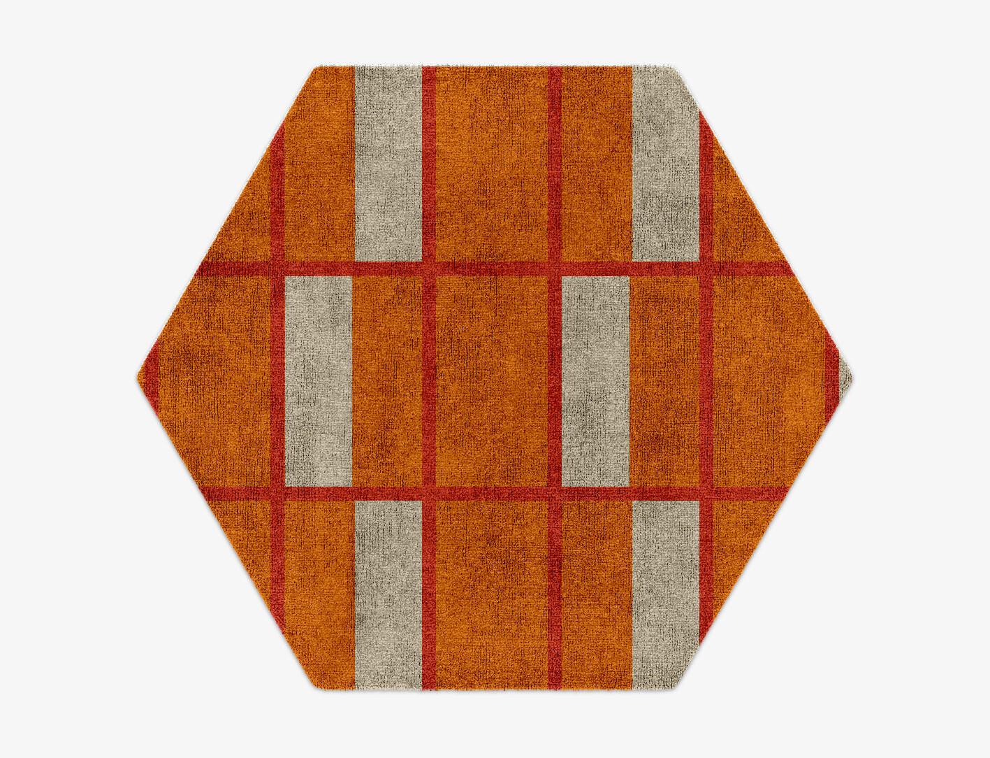 Orchid Geometric Hexagon Hand Knotted Bamboo Silk Custom Rug by Rug Artisan