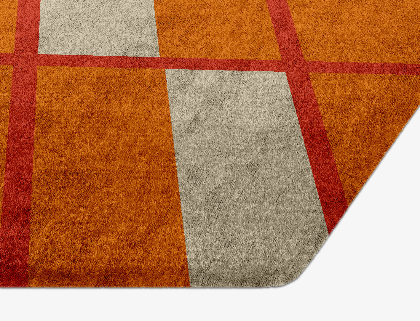 Orchid Geometric Hexagon Hand Knotted Bamboo Silk Custom Rug by Rug Artisan