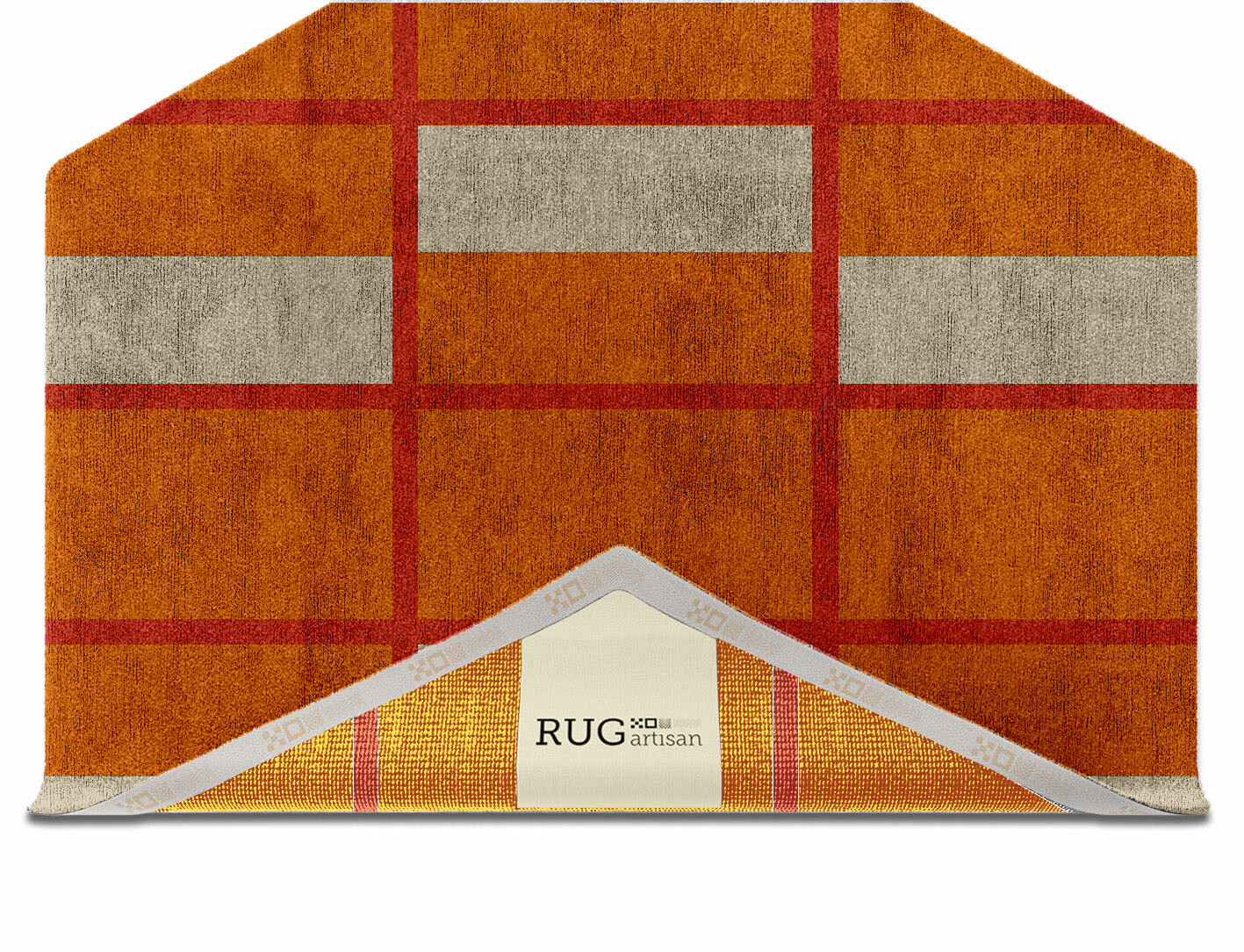 Orchid Geometric Hexagon Hand Knotted Bamboo Silk Custom Rug by Rug Artisan