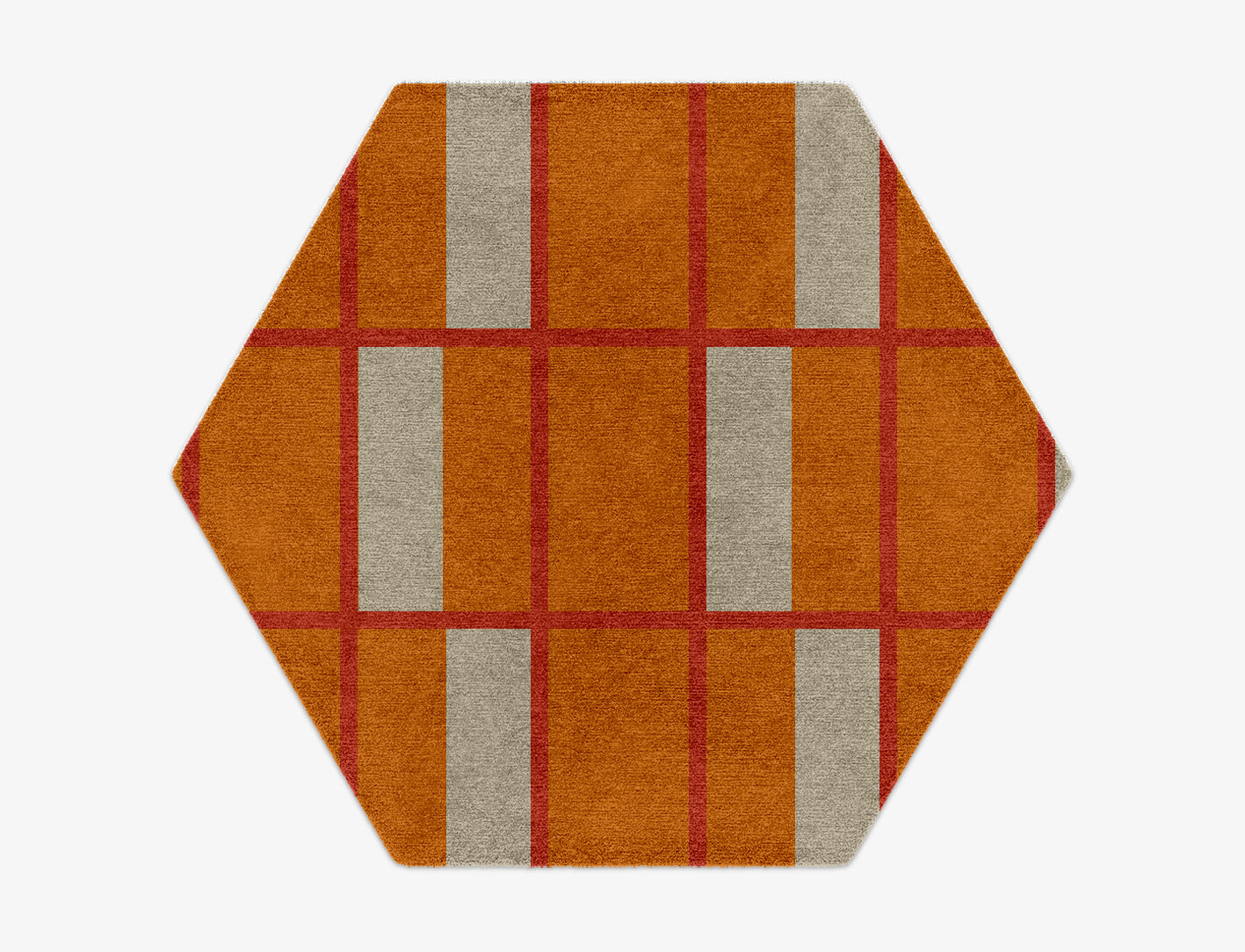Orchid Geometric Hexagon Hand Knotted Tibetan Wool Custom Rug by Rug Artisan