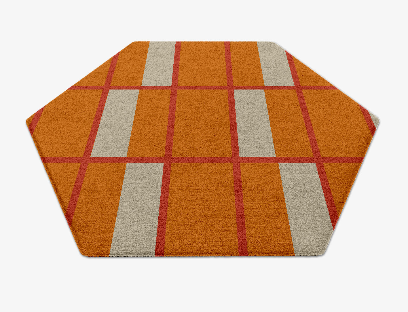 Orchid Geometric Hexagon Hand Knotted Tibetan Wool Custom Rug by Rug Artisan