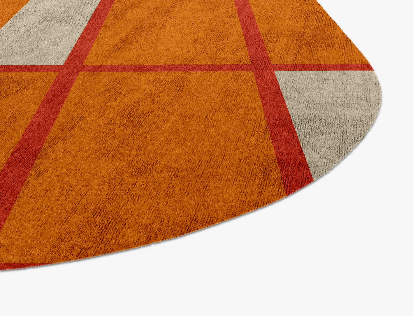 Orchid Geometric Oblong Hand Knotted Bamboo Silk Custom Rug by Rug Artisan
