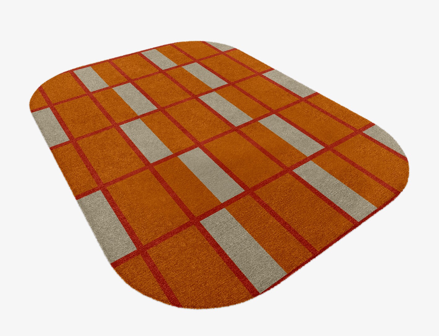 Orchid Geometric Oblong Hand Knotted Tibetan Wool Custom Rug by Rug Artisan