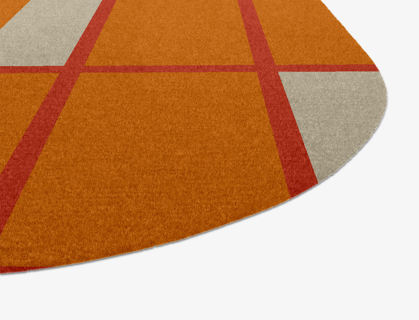 Orchid Geometric Oblong Hand Knotted Tibetan Wool Custom Rug by Rug Artisan