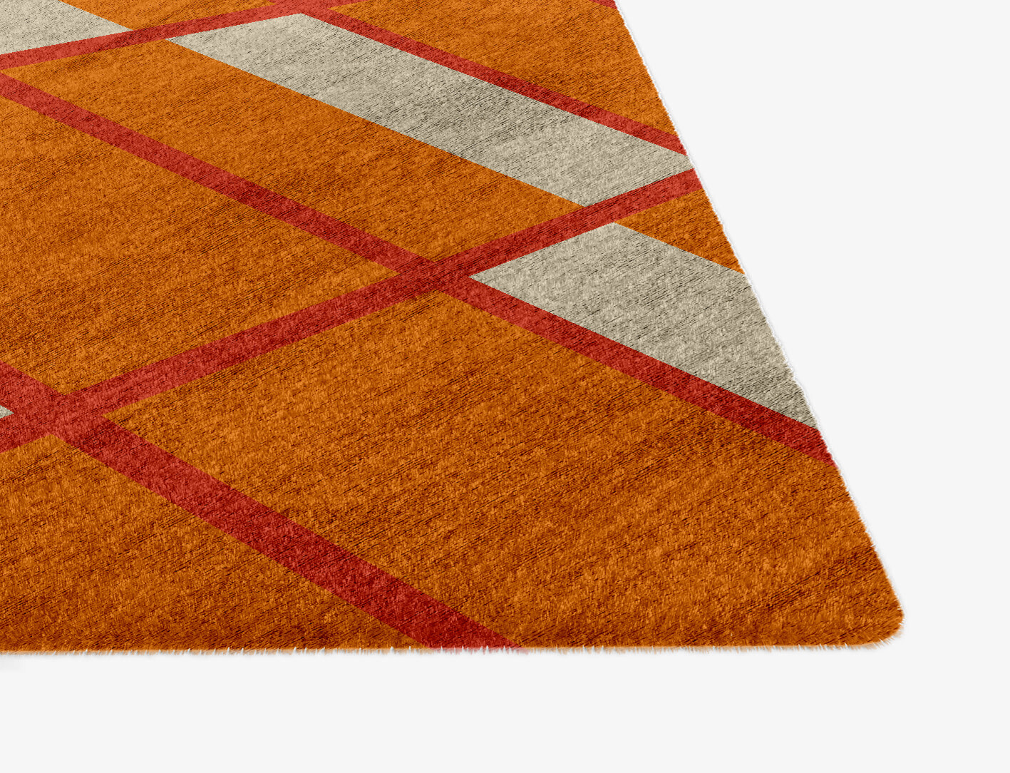Orchid Geometric Ogee Hand Knotted Bamboo Silk Custom Rug by Rug Artisan