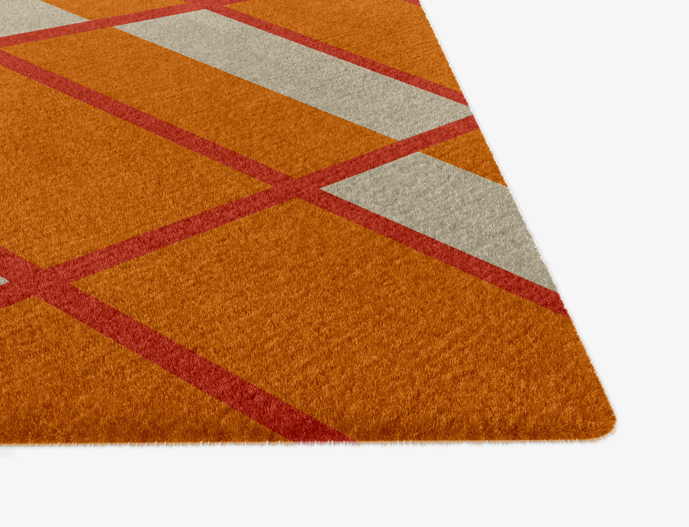 Orchid Geometric Ogee Hand Knotted Tibetan Wool Custom Rug by Rug Artisan