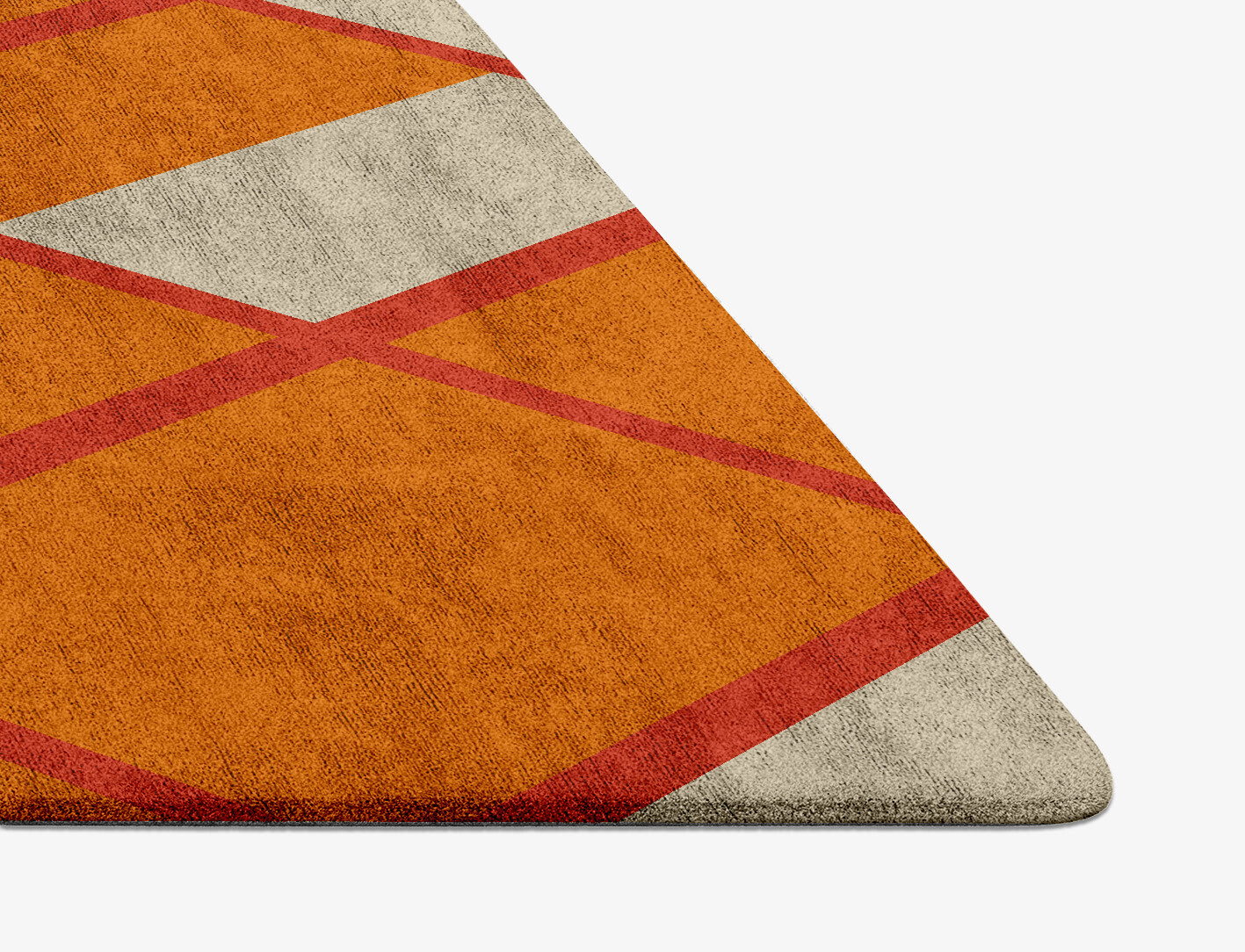 Orchid Geometric Diamond Hand Tufted Bamboo Silk Custom Rug by Rug Artisan