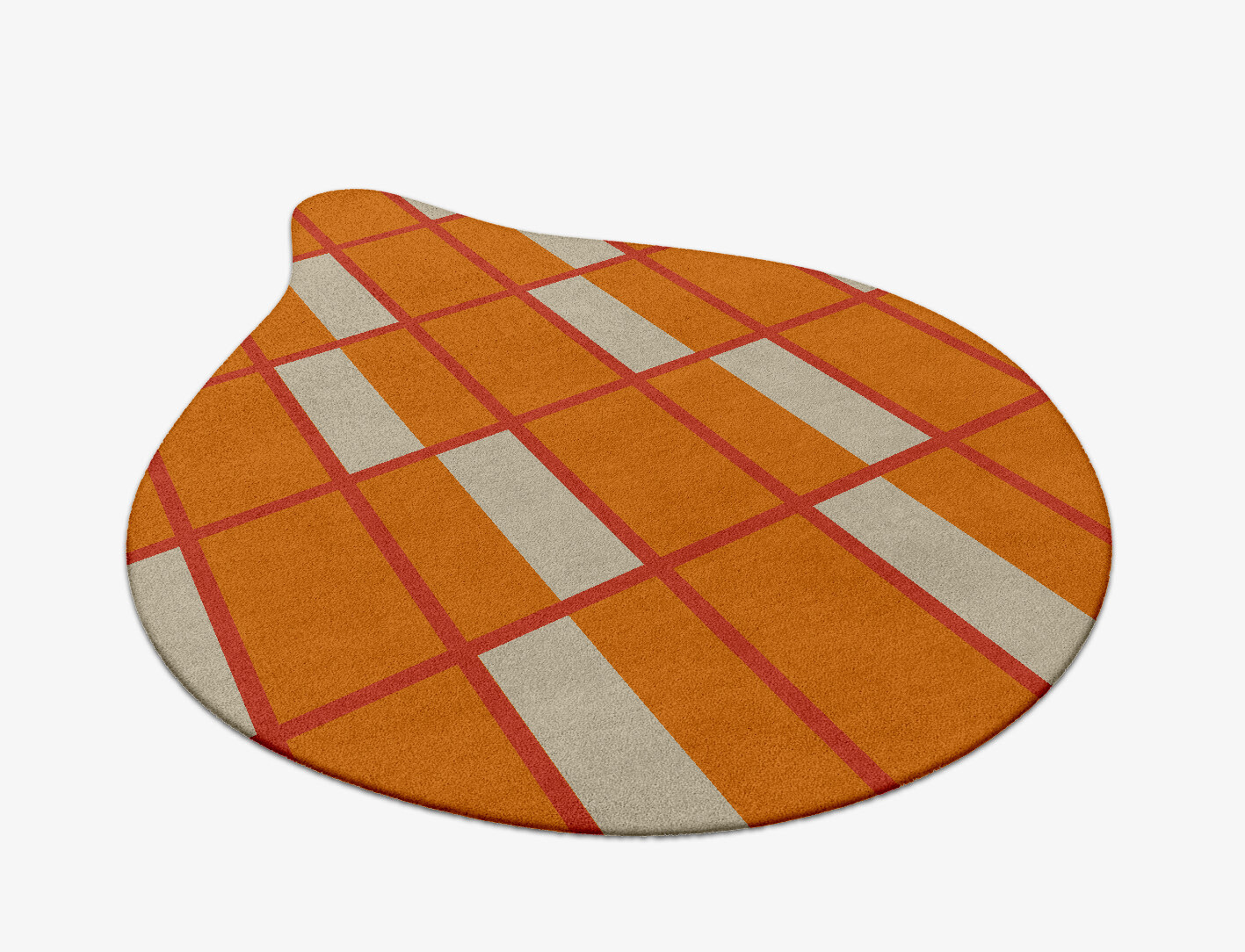 Orchid Geometric Drop Hand Tufted Pure Wool Custom Rug by Rug Artisan
