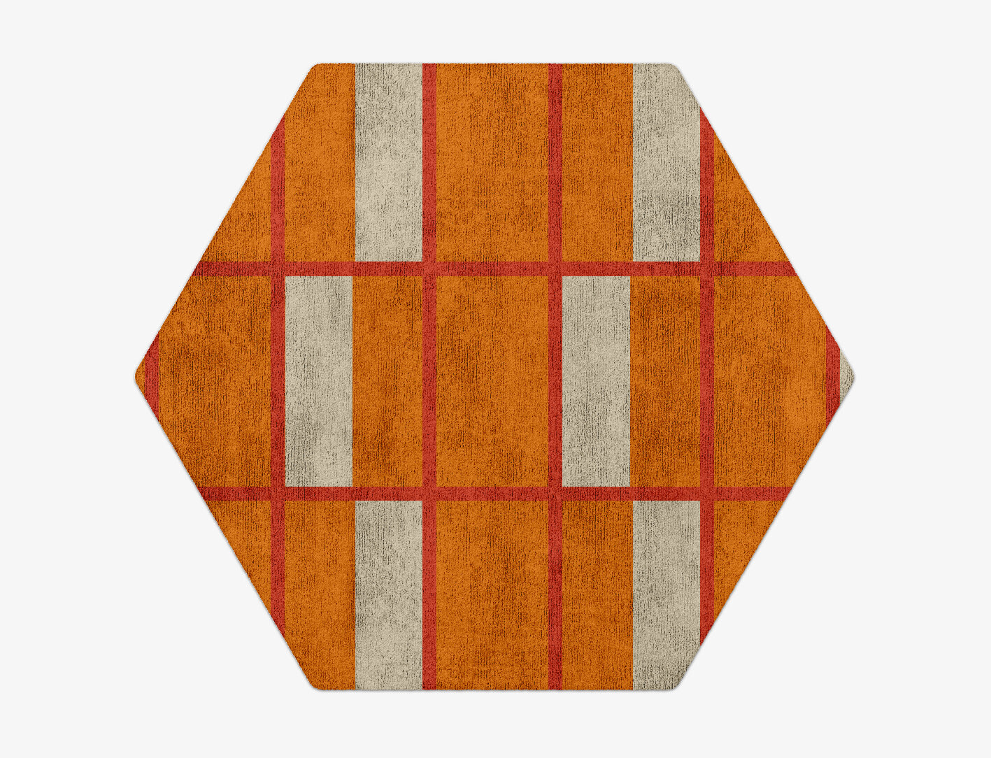 Orchid Geometric Hexagon Hand Tufted Bamboo Silk Custom Rug by Rug Artisan
