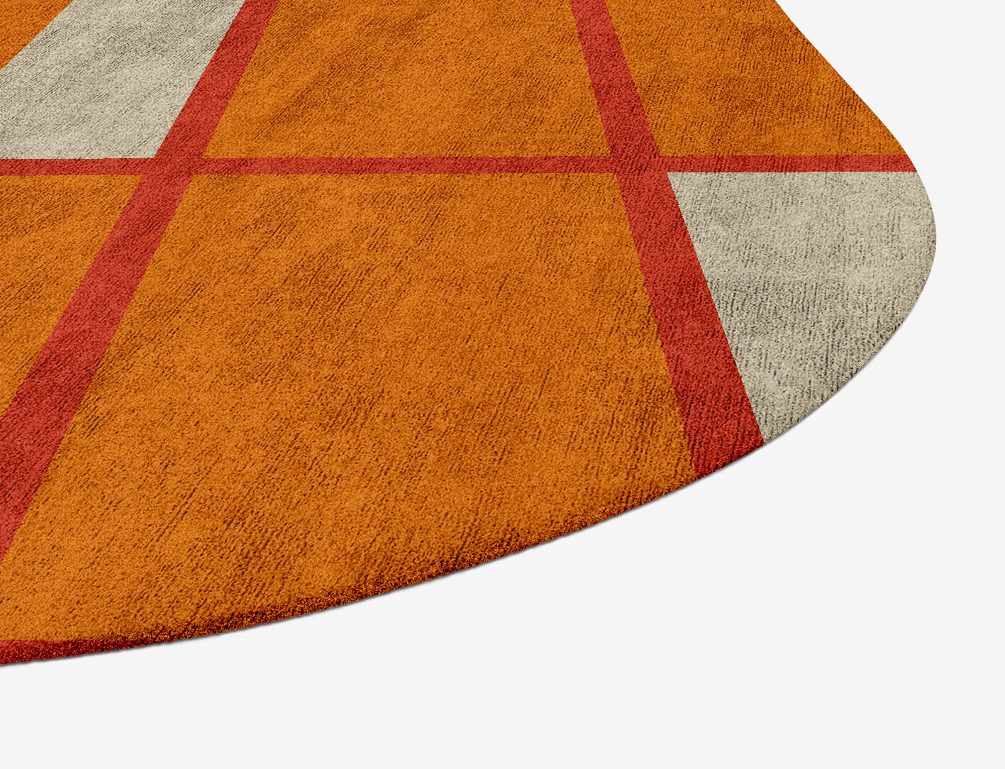 Orchid Geometric Oblong Hand Tufted Bamboo Silk Custom Rug by Rug Artisan
