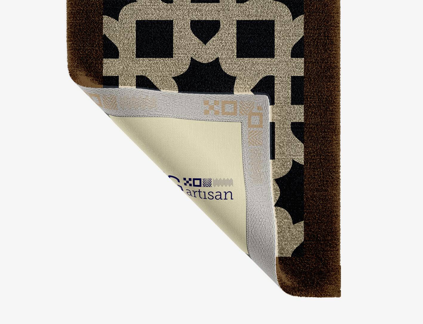 Oriel Geometric Runner Hand Knotted Tibetan Wool Custom Rug by Rug Artisan