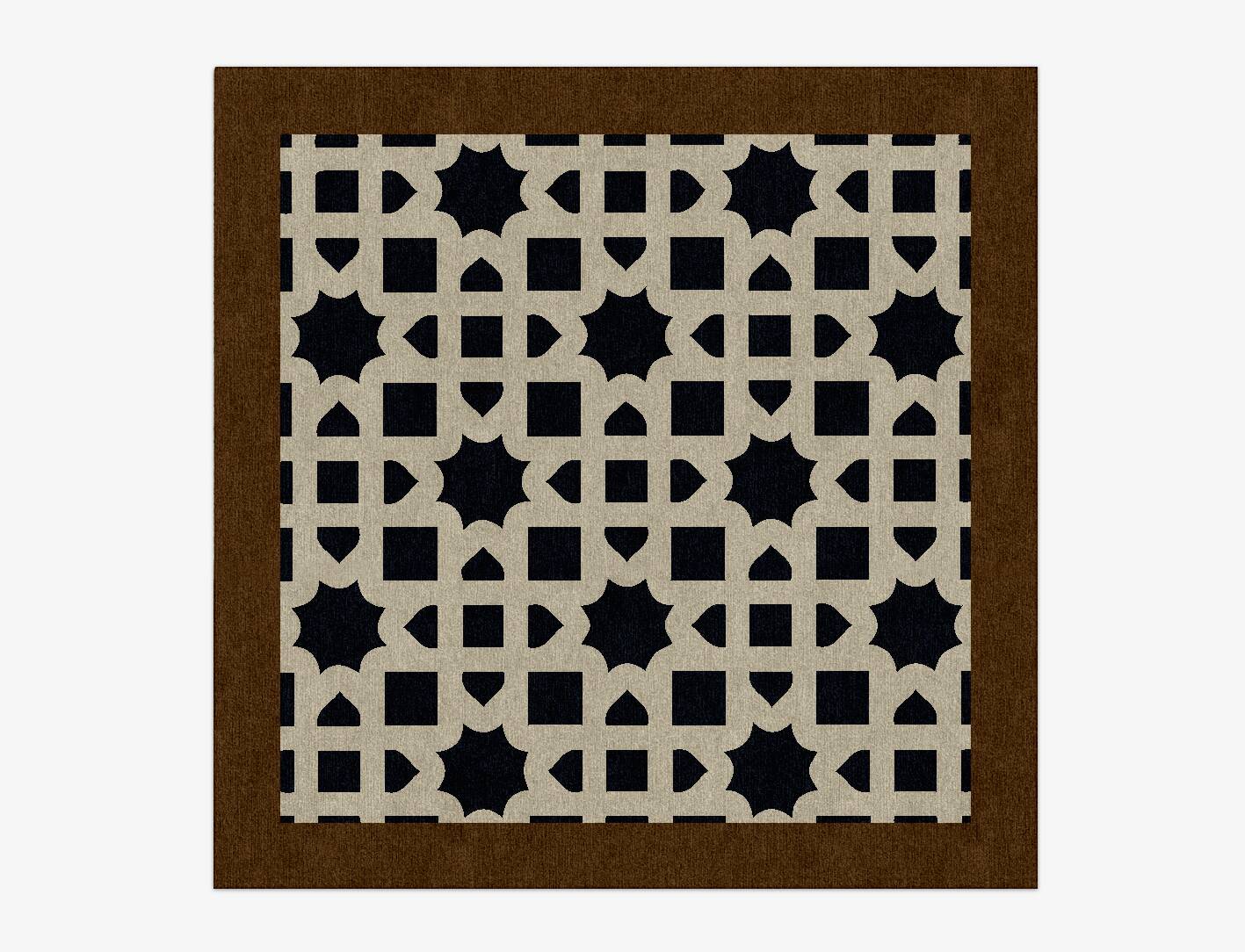 Oriel Geometric Square Hand Knotted Tibetan Wool Custom Rug by Rug Artisan