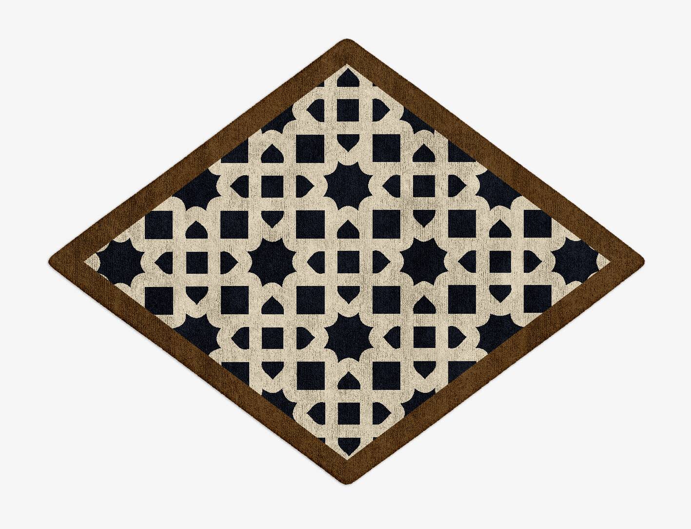 Oriel Geometric Diamond Hand Tufted Bamboo Silk Custom Rug by Rug Artisan