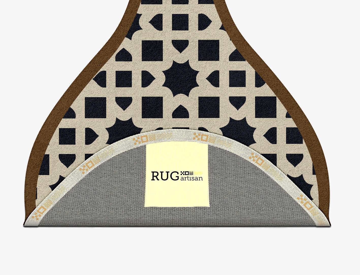 Oriel Geometric Drop Hand Tufted Pure Wool Custom Rug by Rug Artisan