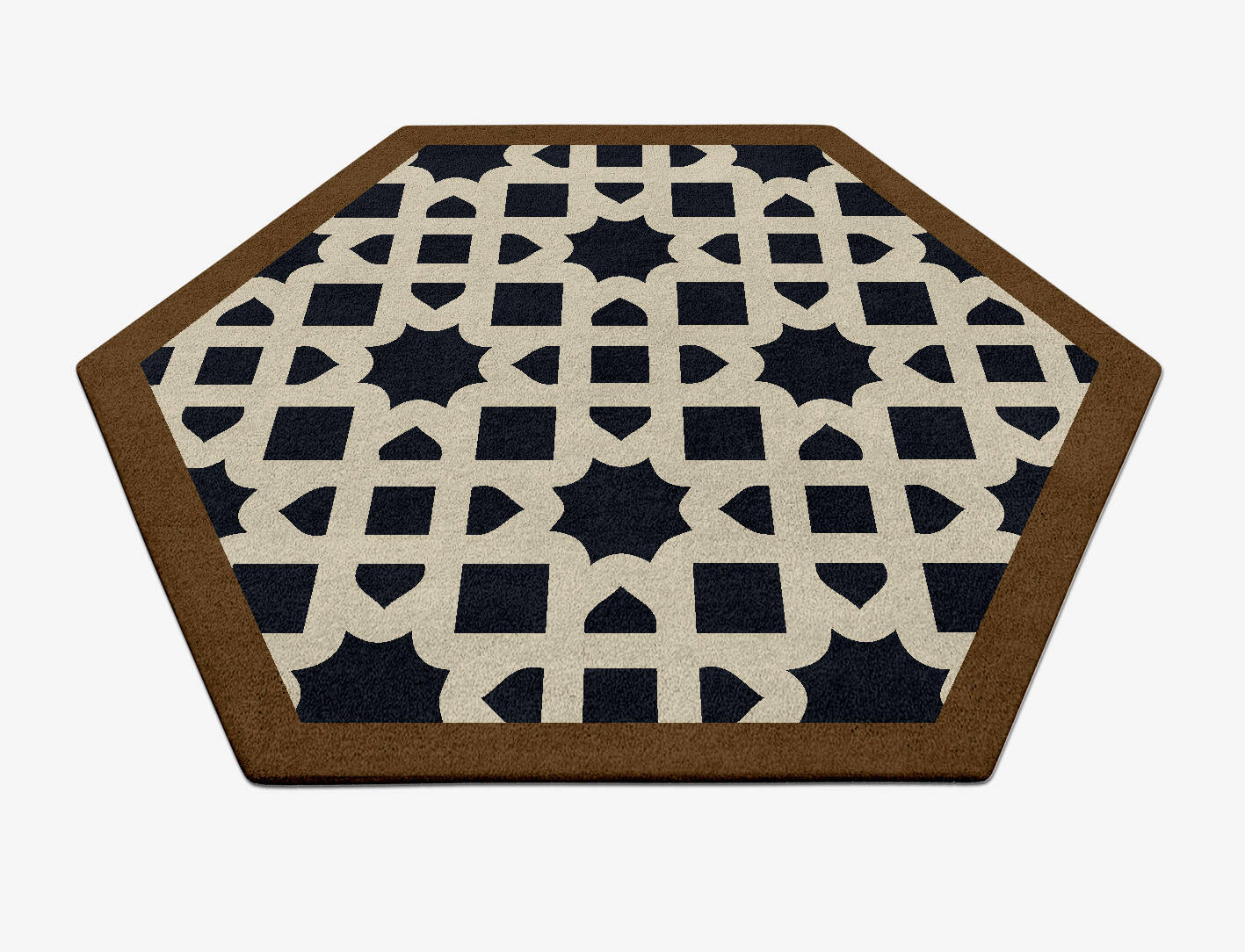 Oriel Geometric Hexagon Hand Tufted Pure Wool Custom Rug by Rug Artisan
