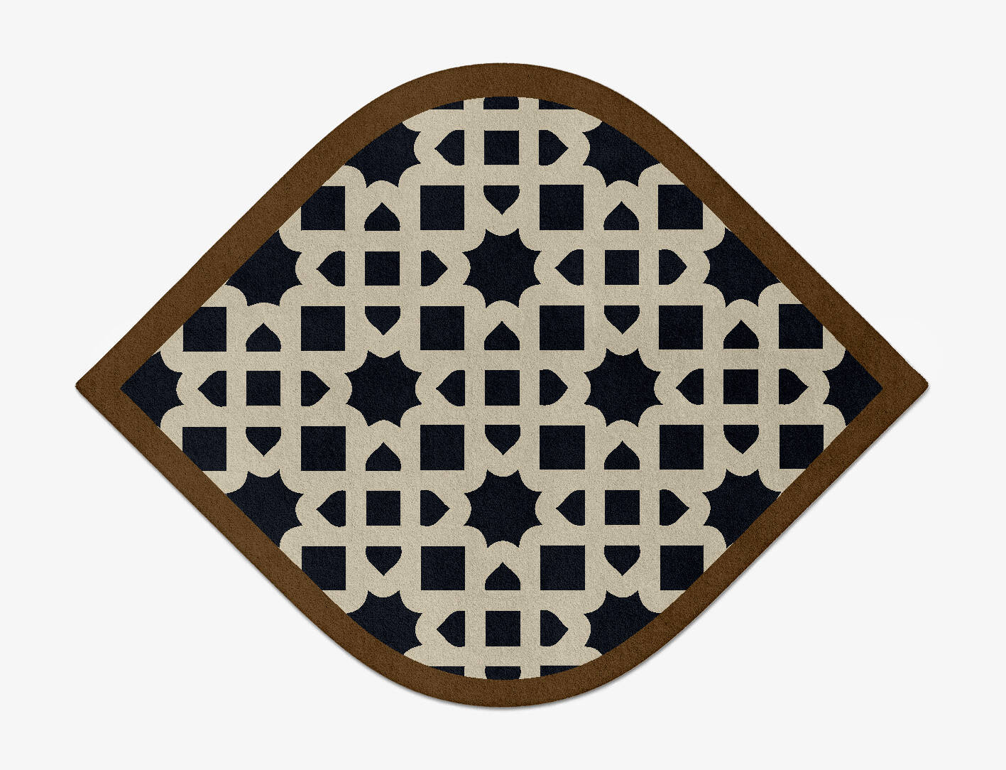 Oriel Geometric Ogee Hand Tufted Pure Wool Custom Rug by Rug Artisan