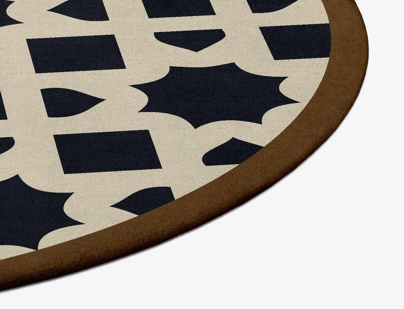 Oriel Geometric Oval Hand Tufted Pure Wool Custom Rug by Rug Artisan