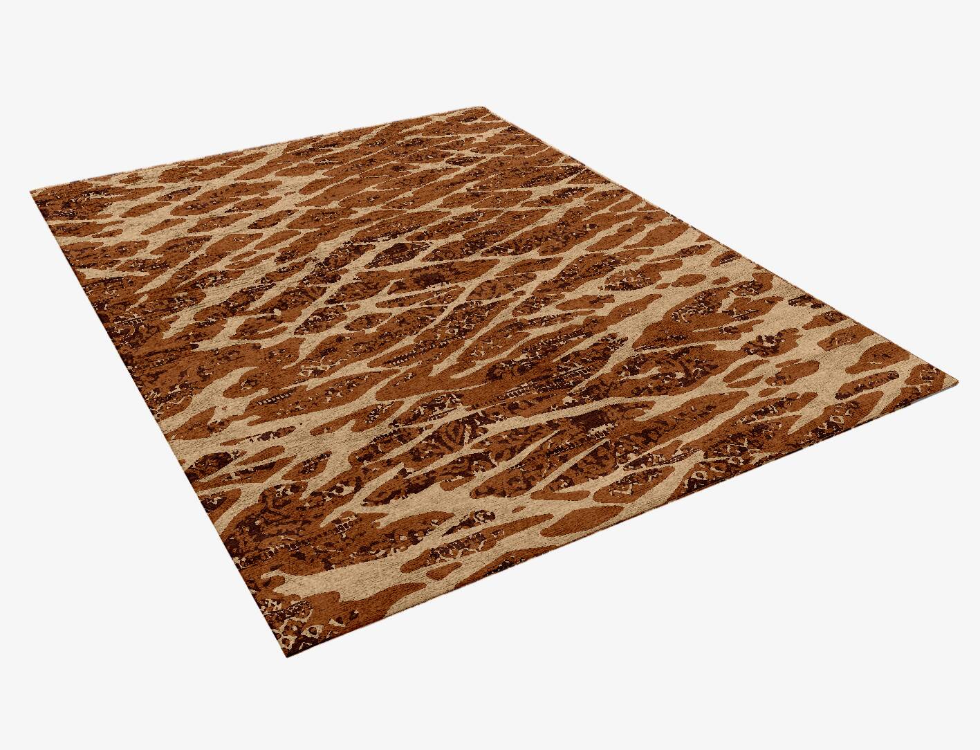 Oriental Underlay Vintage Rectangle Hand Knotted Bamboo Silk Custom Rug by Rug Artisan