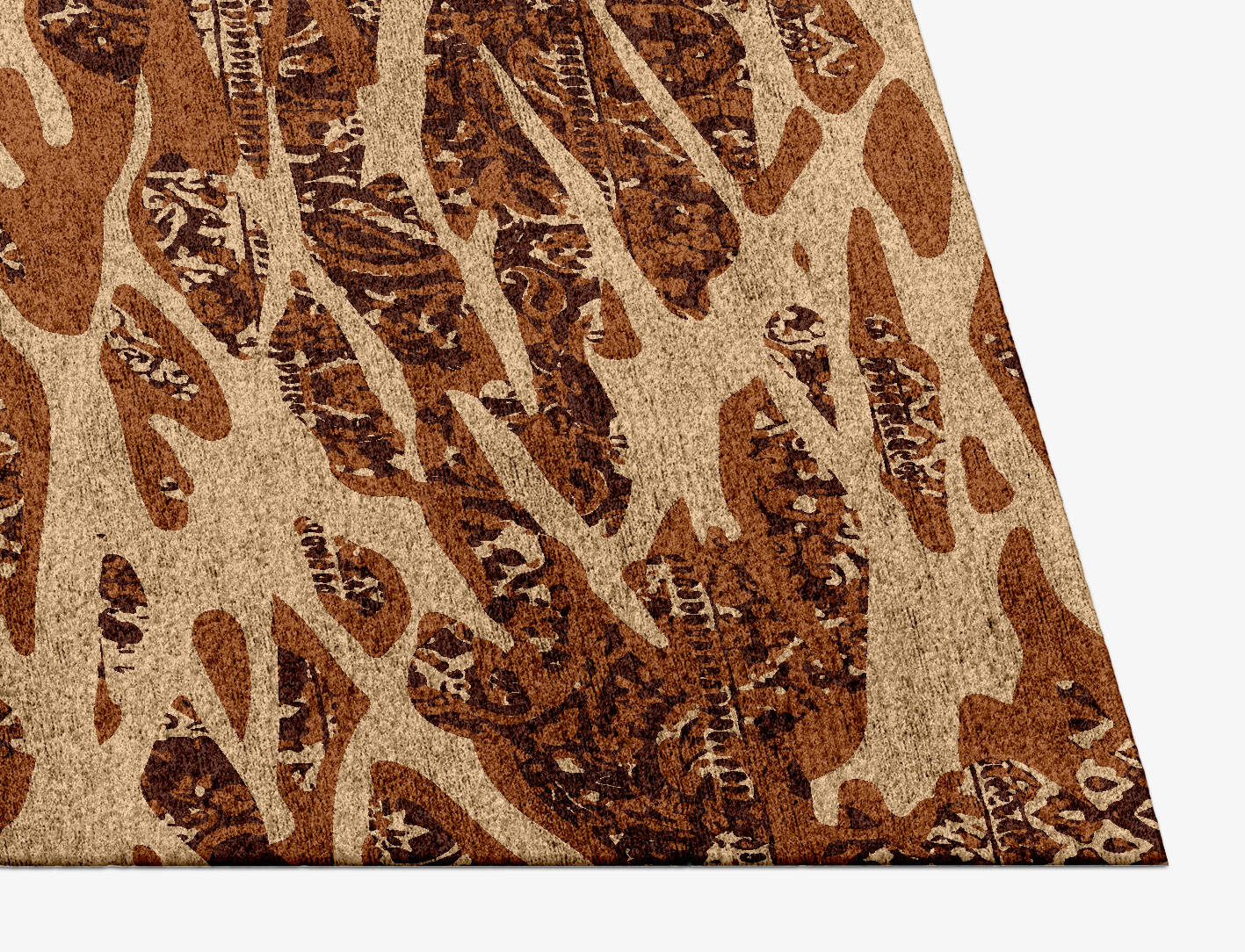 Oriental Underlay Vintage Rectangle Hand Knotted Bamboo Silk Custom Rug by Rug Artisan