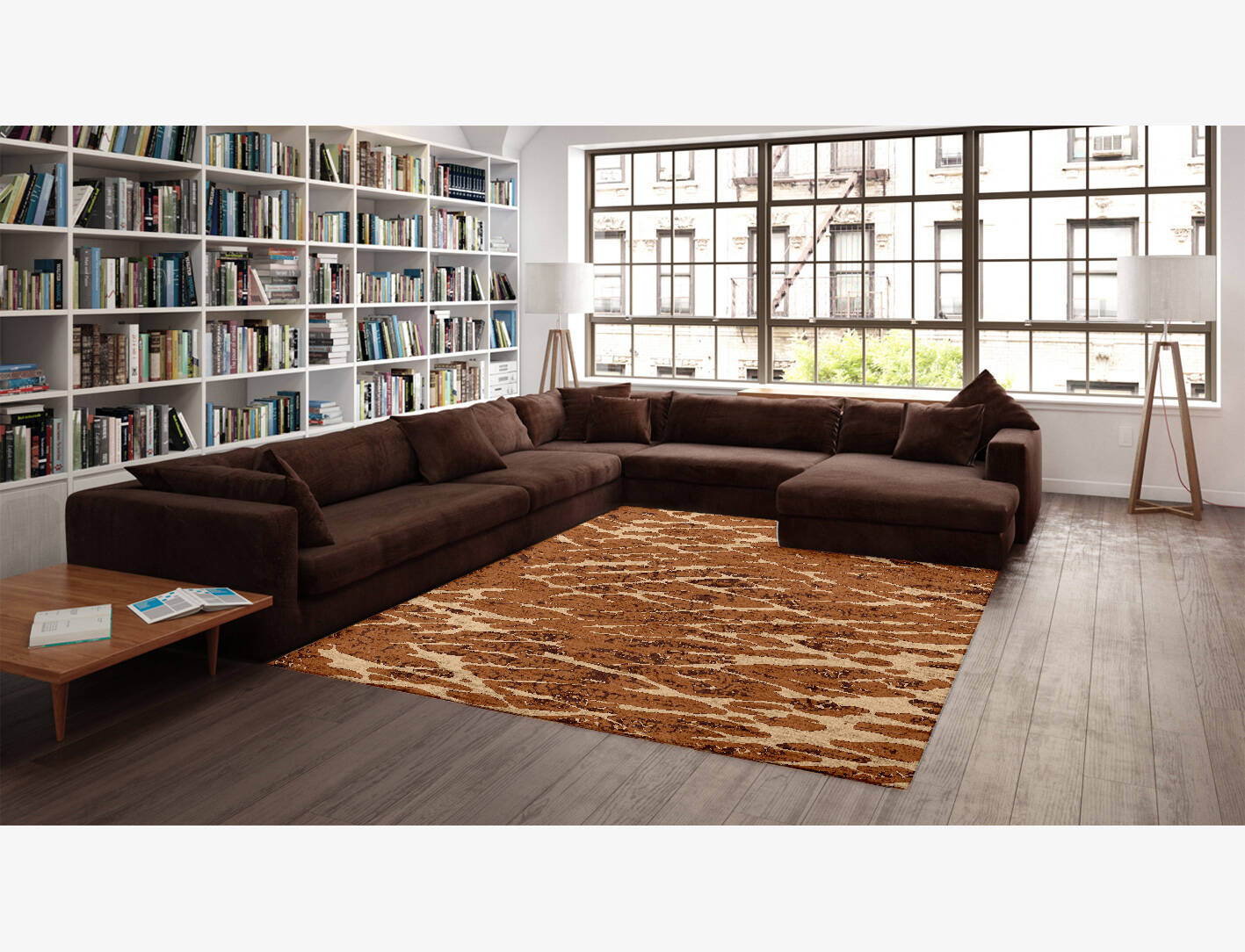 Oriental Underlay Vintage Rectangle Hand Knotted Bamboo Silk Custom Rug by Rug Artisan