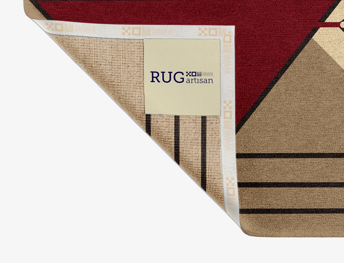 Origami Abstract Rectangle Hand Knotted Tibetan Wool Custom Rug by Rug Artisan