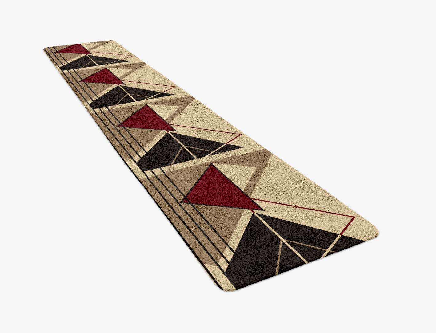 Origami Abstract Runner Hand Tufted Bamboo Silk Custom Rug by Rug Artisan