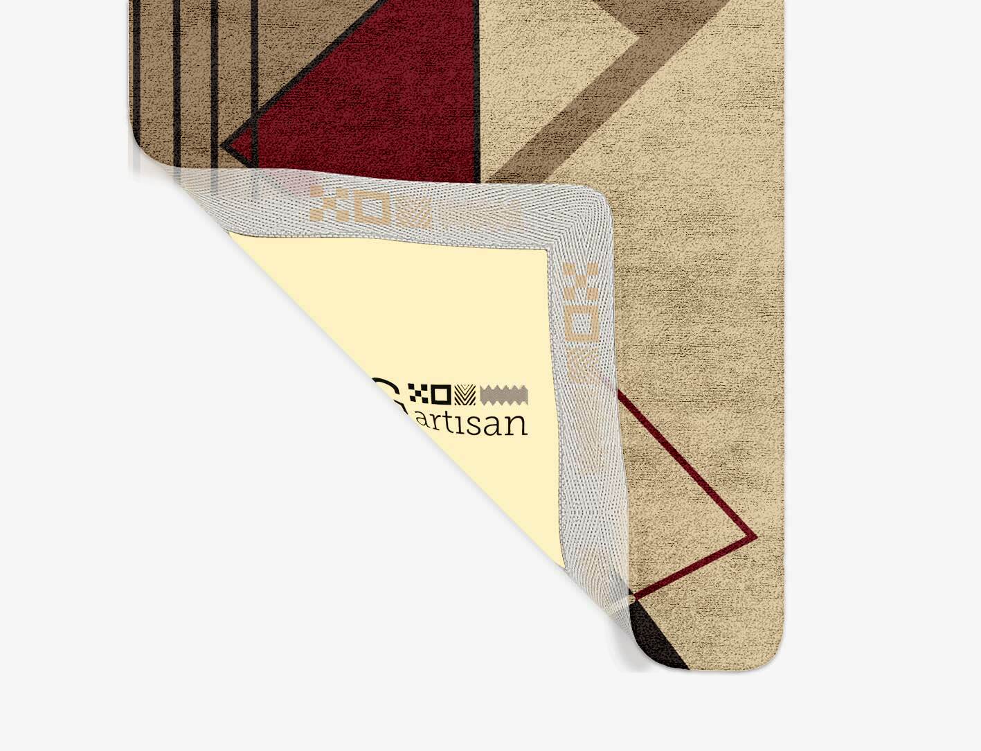Origami Abstract Runner Hand Tufted Bamboo Silk Custom Rug by Rug Artisan