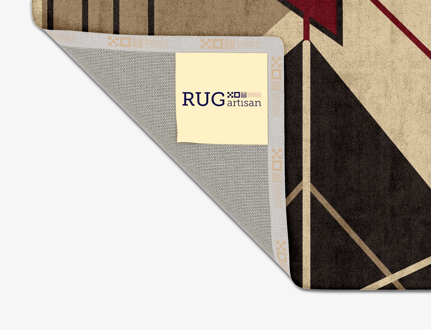 Origami Abstract Square Hand Tufted Bamboo Silk Custom Rug by Rug Artisan