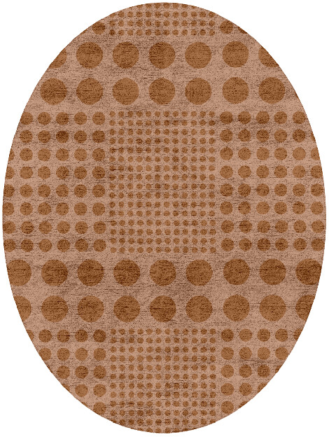 Origins Modern Geometrics Oval Hand Tufted Bamboo Silk Custom Rug by Rug Artisan