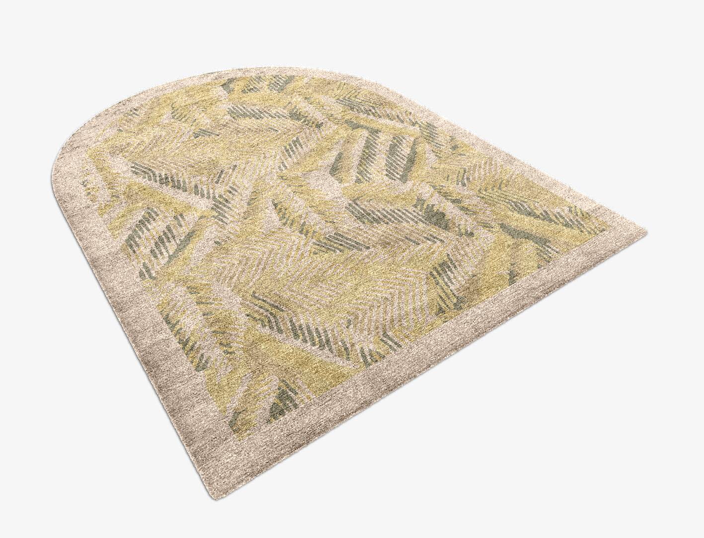 Orikane Origami Arch Hand Knotted Bamboo Silk Custom Rug by Rug Artisan