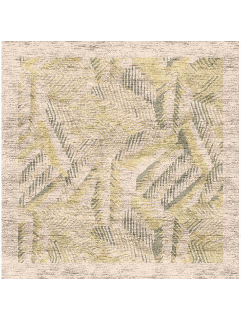 Orikane Origami Square Hand Knotted Bamboo Silk Custom Rug by Rug Artisan