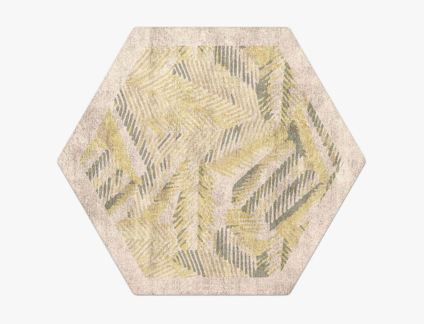 Orikane Origami Hexagon Hand Tufted Bamboo Silk Custom Rug by Rug Artisan