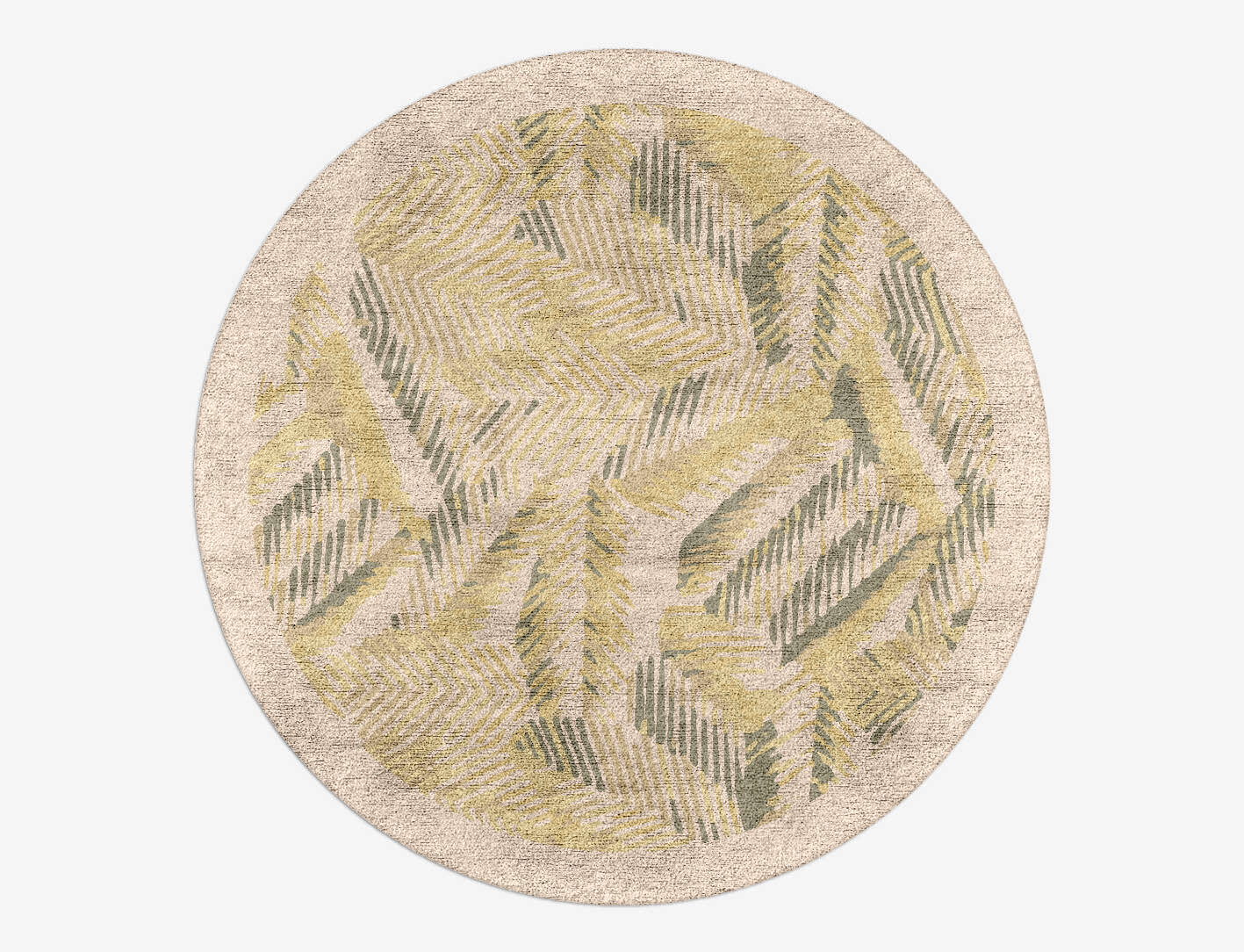 Orikane Origami Round Hand Tufted Bamboo Silk Custom Rug by Rug Artisan