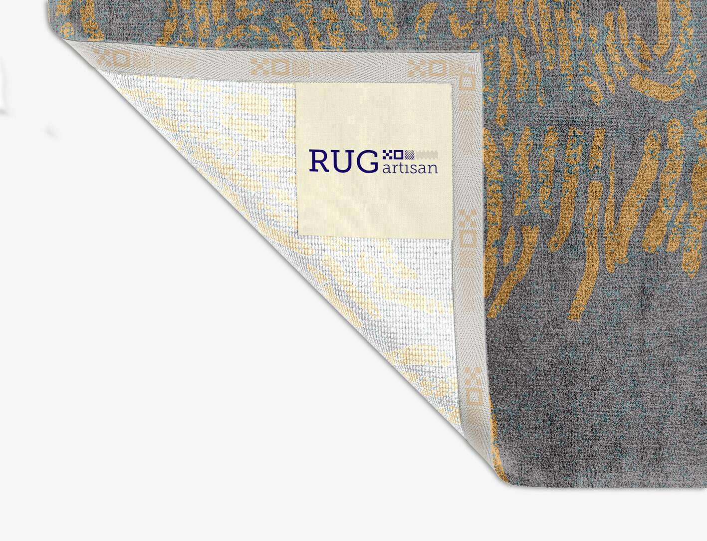 Orla  Square Hand Knotted Bamboo Silk Custom Rug by Rug Artisan