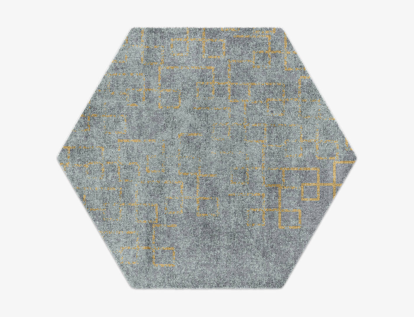 Orris  Hexagon Hand Knotted Bamboo Silk Custom Rug by Rug Artisan