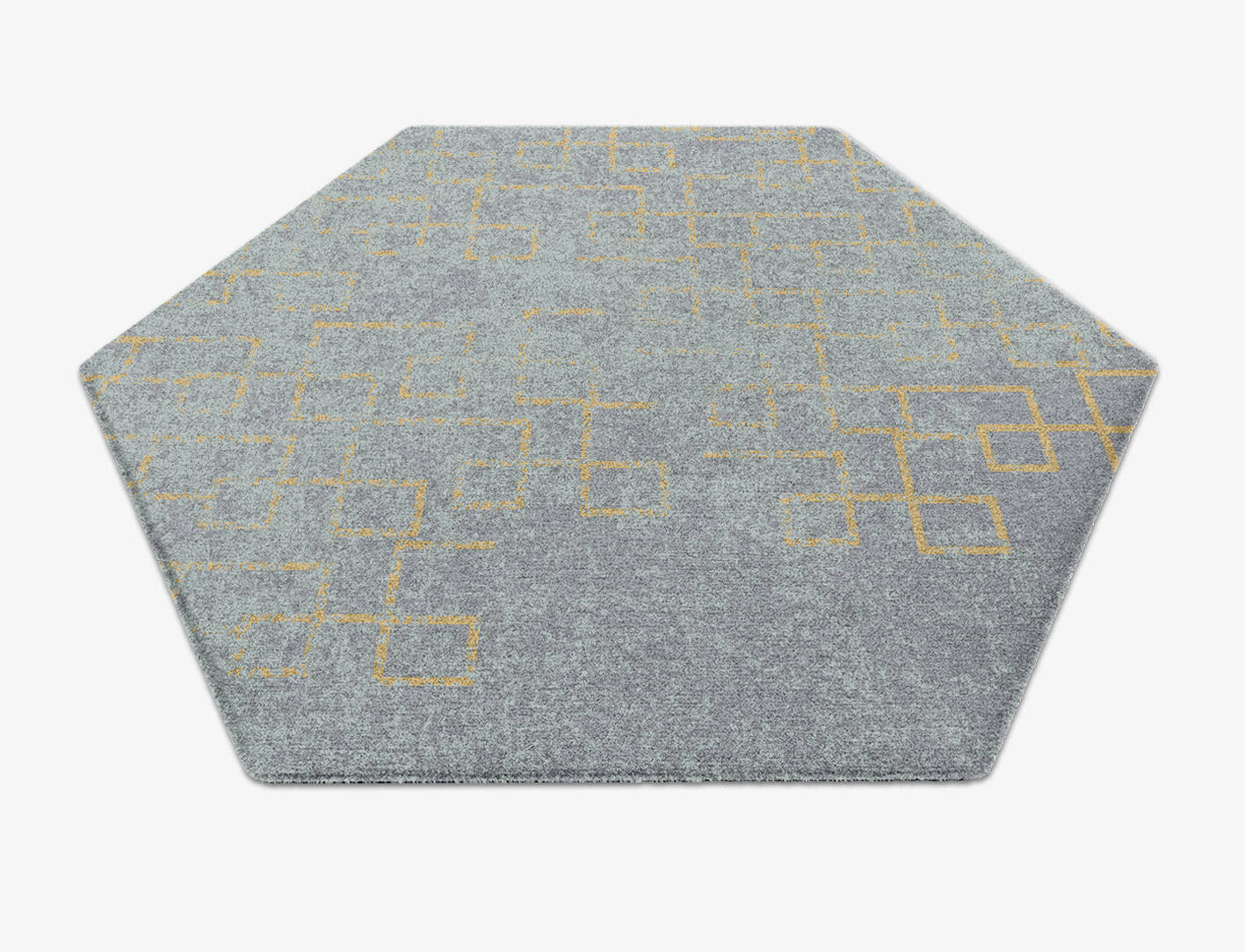 Orris  Hexagon Hand Knotted Tibetan Wool Custom Rug by Rug Artisan