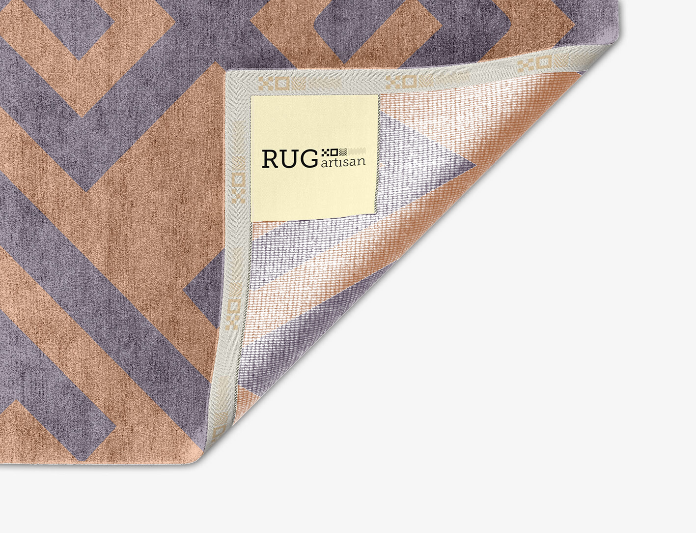 Oscar Geometric Arch Hand Knotted Bamboo Silk Custom Rug by Rug Artisan