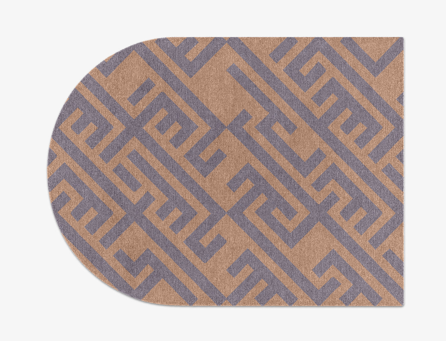 Oscar Geometric Arch Hand Knotted Tibetan Wool Custom Rug by Rug Artisan