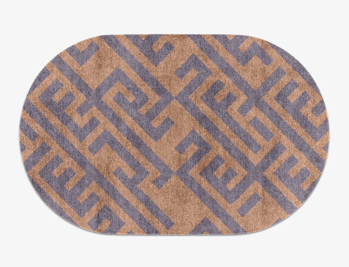 Oscar Geometric Capsule Hand Knotted Bamboo Silk Custom Rug by Rug Artisan