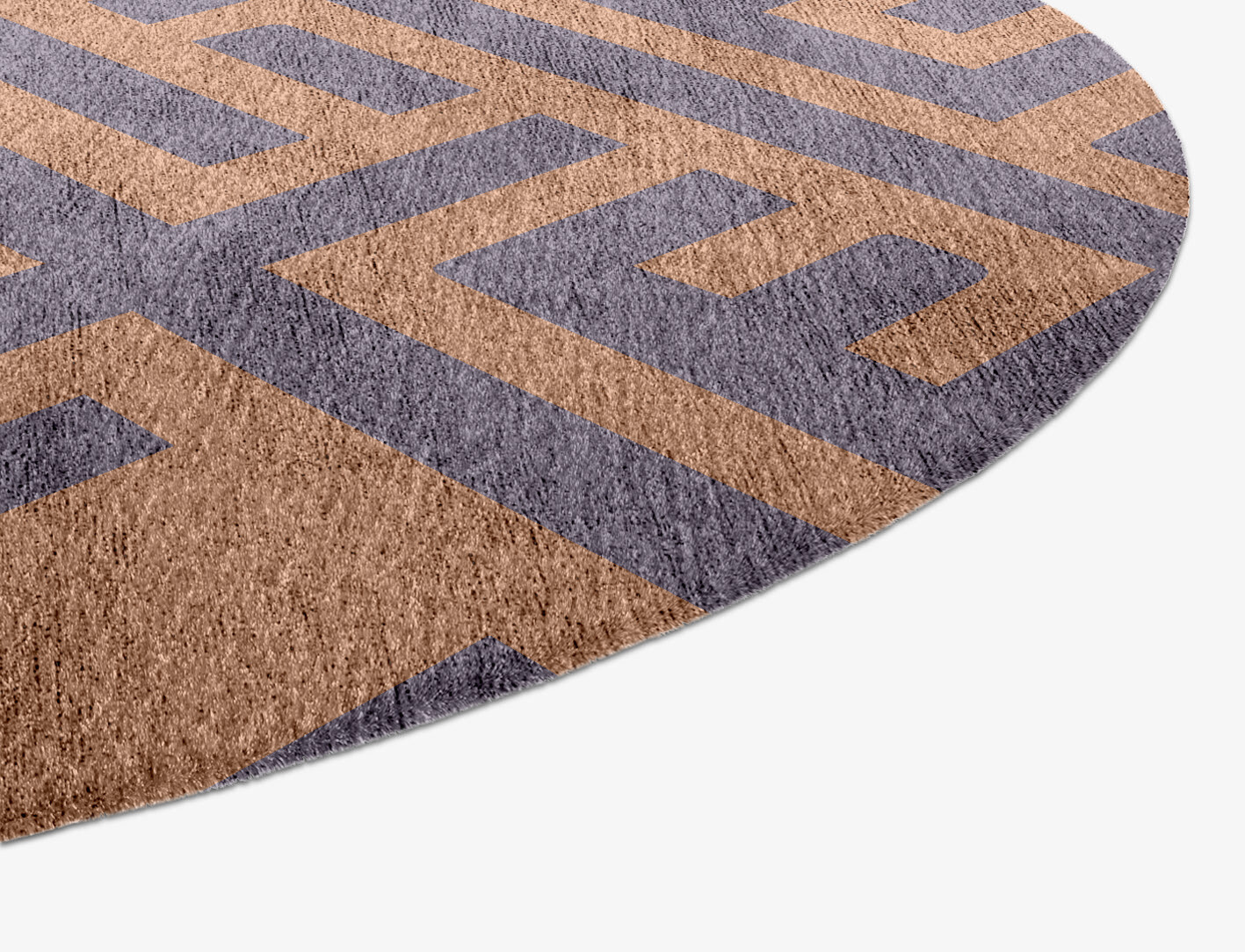 Oscar Geometric Capsule Hand Knotted Bamboo Silk Custom Rug by Rug Artisan