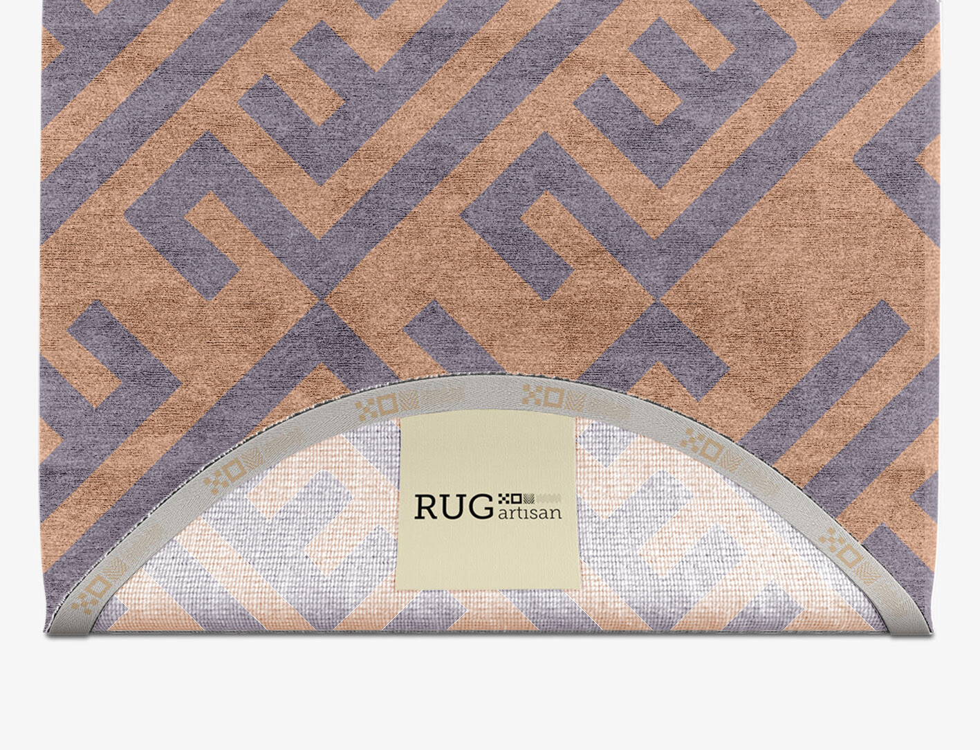 Oscar Geometric Capsule Hand Knotted Bamboo Silk Custom Rug by Rug Artisan