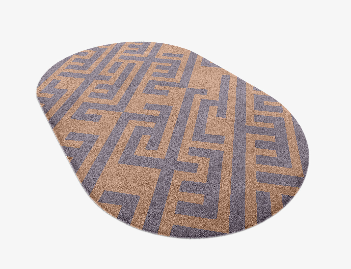 Oscar Geometric Capsule Hand Knotted Tibetan Wool Custom Rug by Rug Artisan
