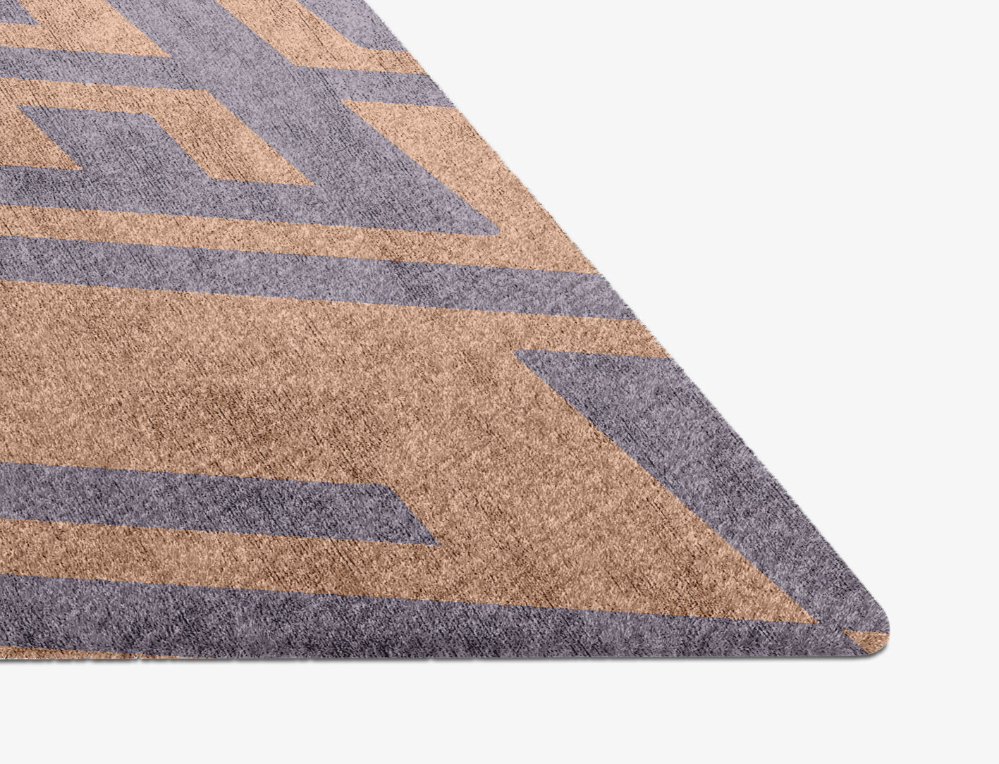 Oscar Geometric Diamond Hand Knotted Bamboo Silk Custom Rug by Rug Artisan