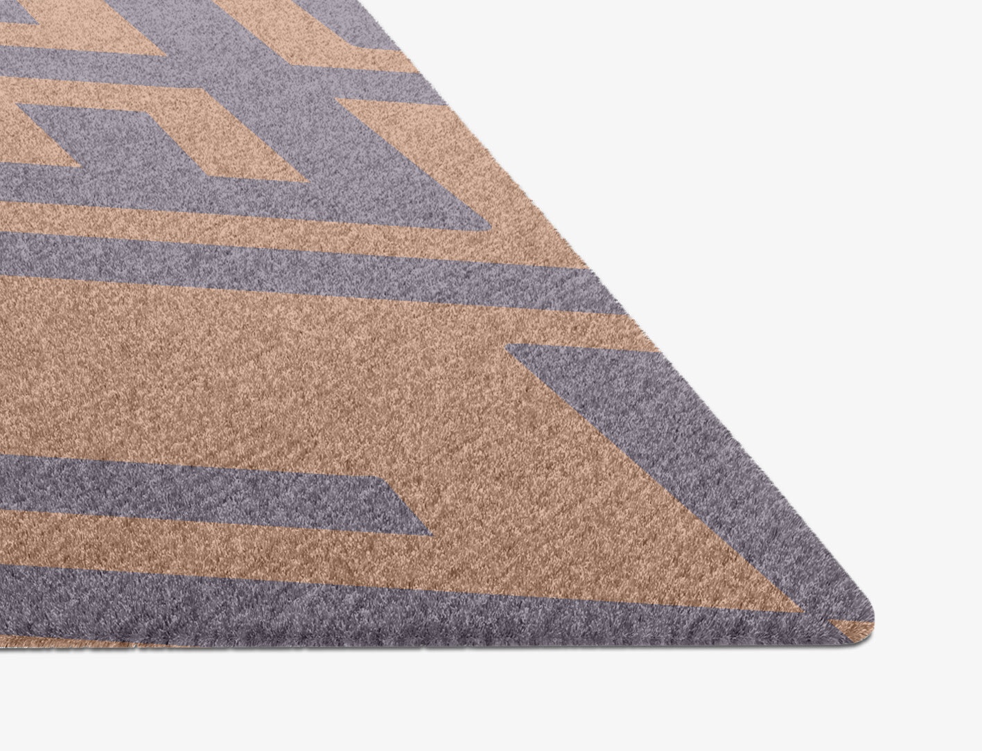 Oscar Geometric Diamond Hand Knotted Tibetan Wool Custom Rug by Rug Artisan
